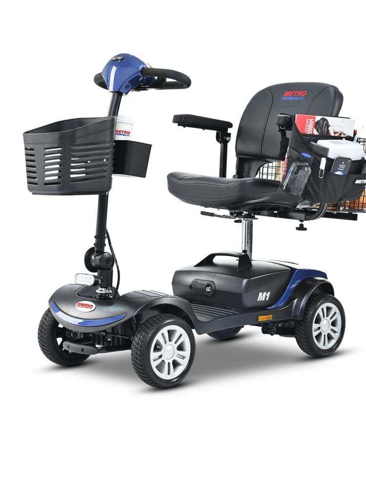 METRO MOBILITY M1 9" 4 Wheel Mobility Electric Wheelchairs 300W Motor 24V 12Ah Battery