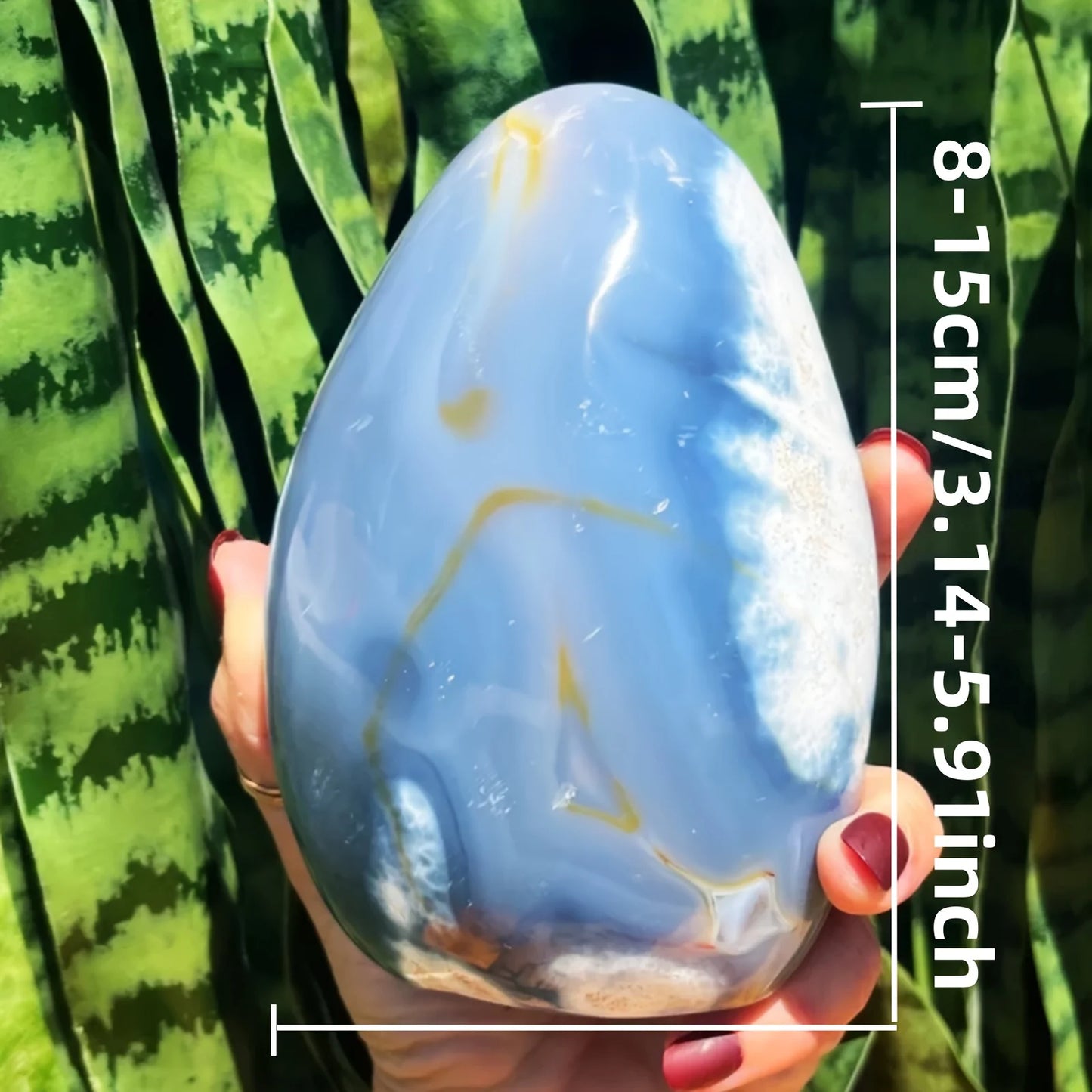 1PC Elegant Orca Agate Freefrom, Home Decor Ornament, Holiday Party Decorations, Collection Crystal Crafts, Holiday Gift
