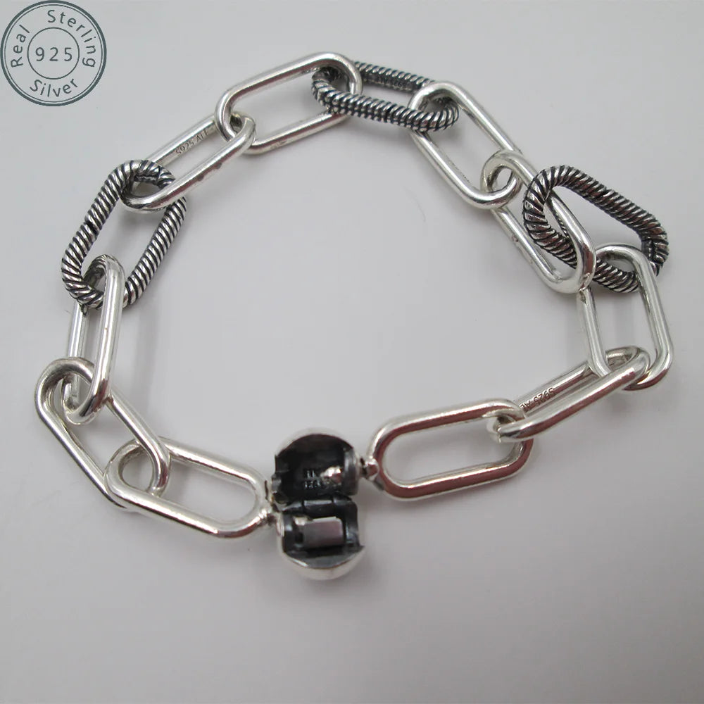925 sterling silver Bracelet Female Jewelry for Women Fits Me Charms Beads Jewelry 19cm