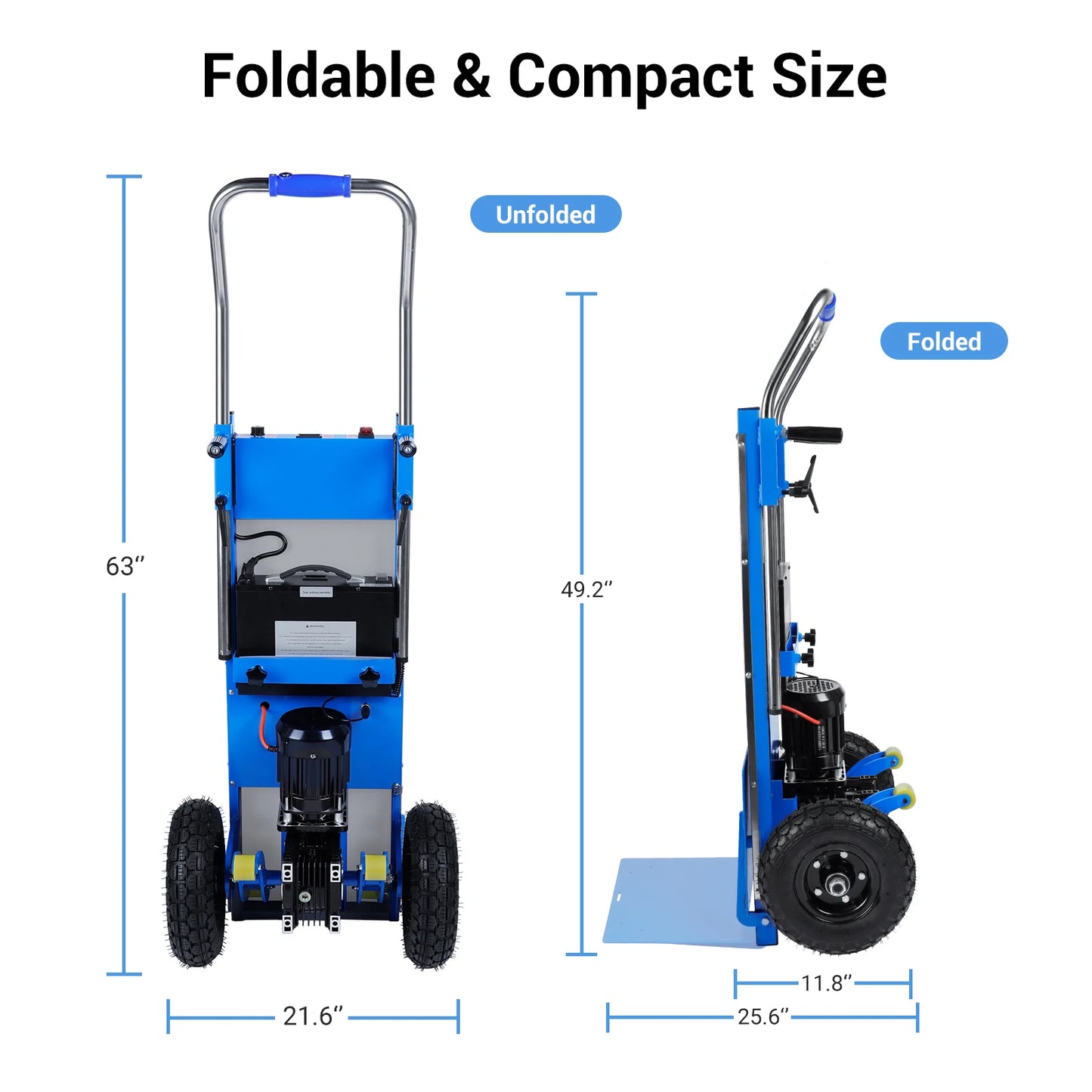 Heavy Duty Electric Stair Climbing Hand Truck Dolly Cart 880 Lb Capacity for Easy Transport of Heavy Objects up And down Stairs