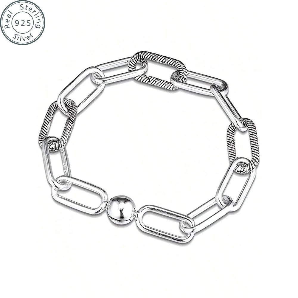 925 sterling silver Bracelet Female Jewelry for Women Fits Me Charms Beads Jewelry 19cm