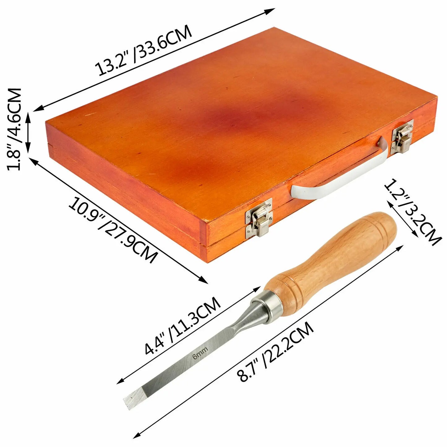 SucceBuy 12PCS Wood Carving Hand Chisel Set Lathe Knife Wood Turning Woodworking Professional Gouges Woodcraft Carpentry Tools