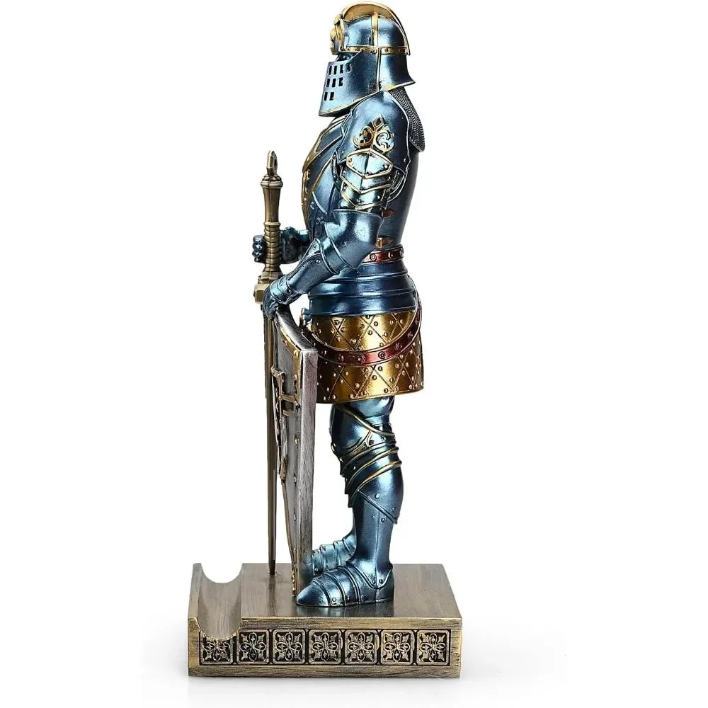 King's Guard decorated Knight statue Desk, desk accessories Pen holder Pen holder Office and home paperweight