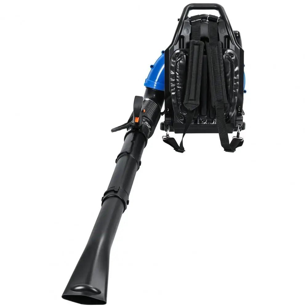 75.6CC Gas Powered Backpack Leaf Blower 750CFM 4-Stroke Snow Blowers Garden Power Tools for Lawn Care Yard Dust Debris