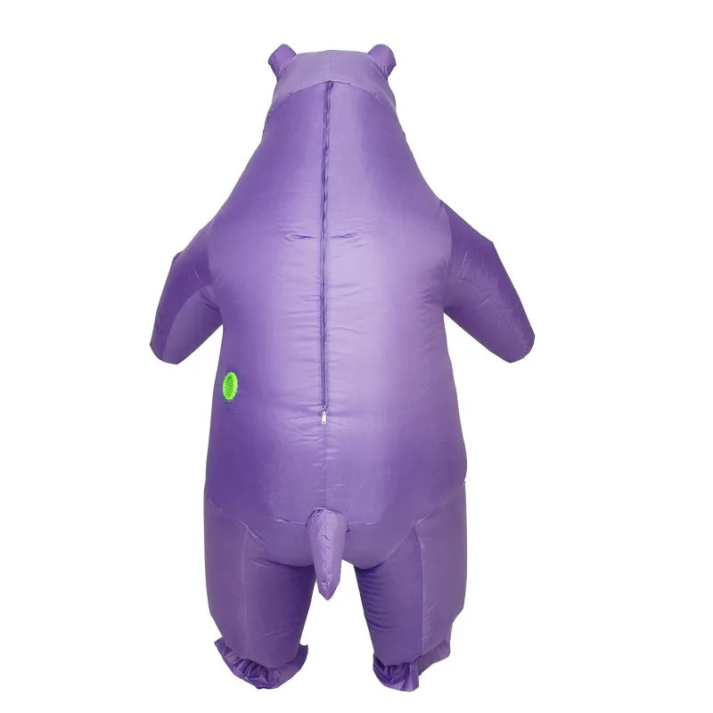 Hippopotamus Inflatable Clothing Animal Adult Character Cosplay Mascot Outdoor Party Shop Promotion Prop Set