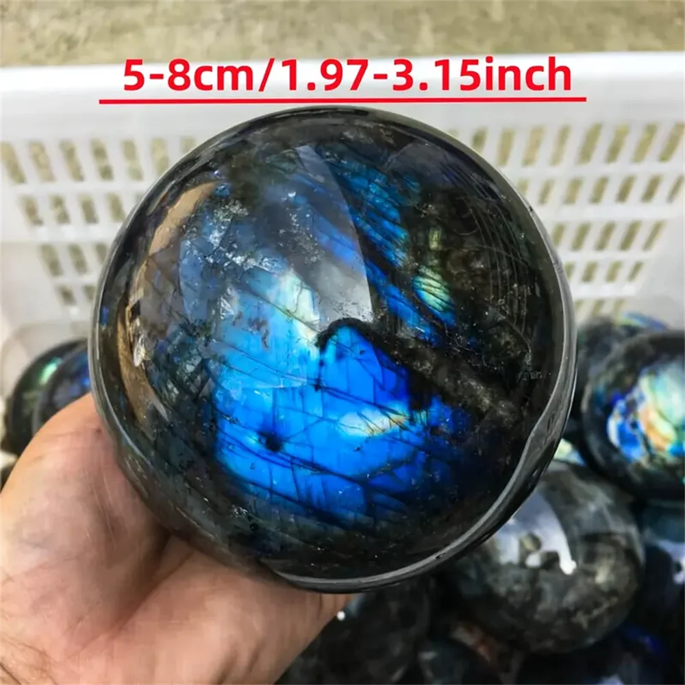 1pc astonishing blue light violet tourmaline crystal ball - natural quartz ball, used for home decoration,
