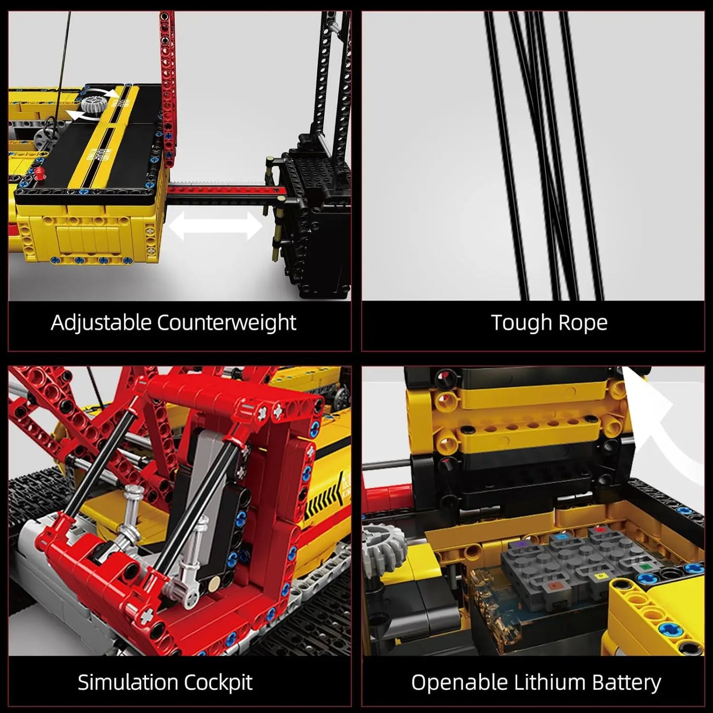 MOULD KING 17015 Technology Liebherr LR13000 Crawler Crane Building Blocks Toy Set Men's Birthday Gift