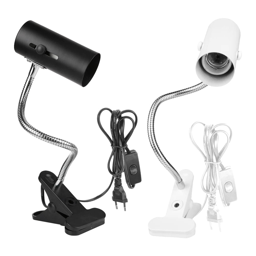 360 Degree Rotation Reptile E27 Lamp-socket Kit Pet Heating Lamp Clip Cover Clip-on Bulb Universal Light Holder