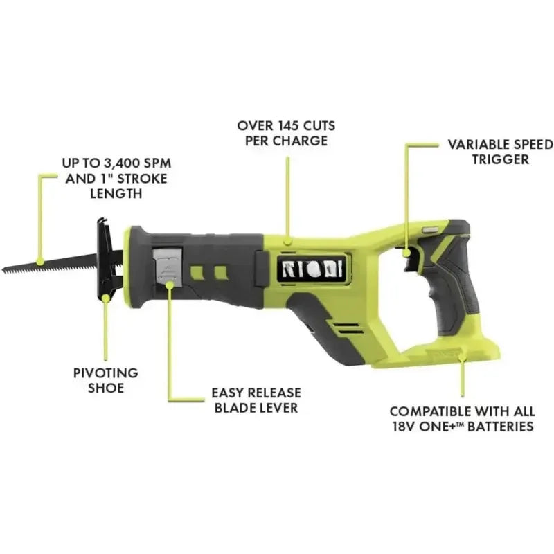 QW6 Power tools Combo Kit Bundle with Buho tool bag.and holster.6 Ryobi..2 batteries.charger.40 piece drill bit set