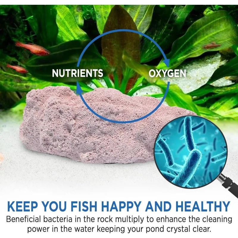 Fish Tank Rocks for Enhancing Water Clarity with Your Regular Cleaning Routine, Fish Friendly Aquarium Rocks, All Natural Aquari