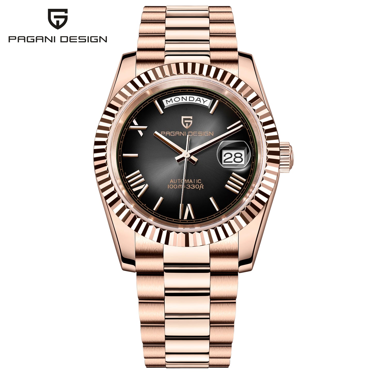 PAGANI DESIGN DD36 Gold Green V2 Men's Mechanical Watches Luxury Automatic Watch For Men 2024 New AR Sapphire glass Wrist watch