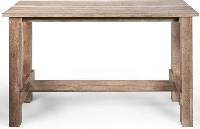 Rectangular Rustic Counter Kitchen Table, Multifunctional Wood Farmhouse Kitchen Dining Table for Bar, Dining Room, Apartment