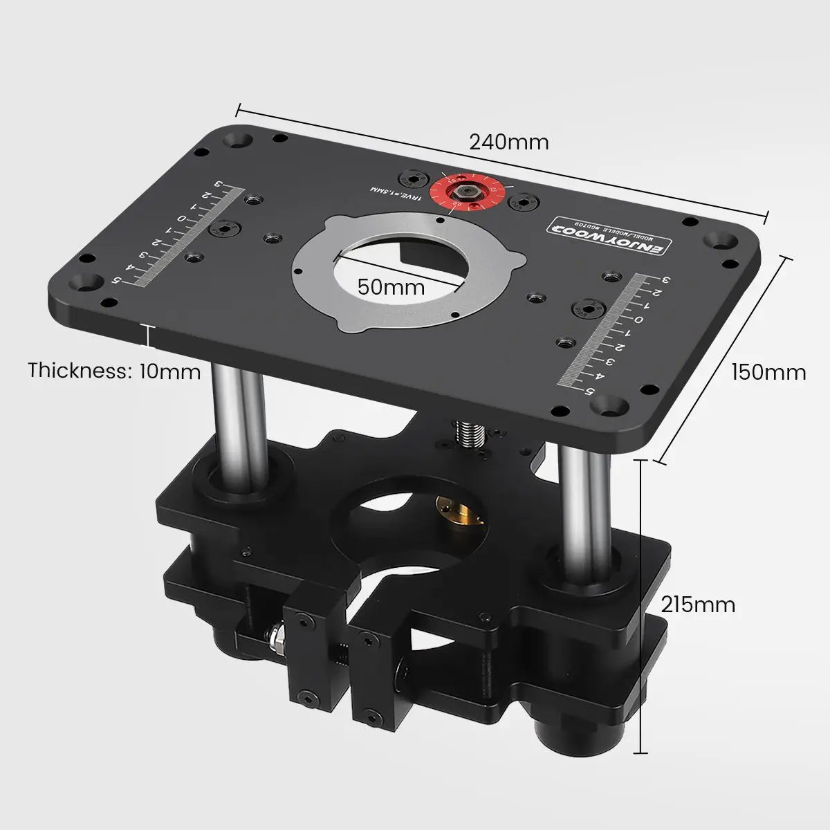GD7 PRO Router Lift for 65mm 69mm Wood Router Table Set Up Lift with Plate Precision Woodworking Tool by ENJOYWOOD