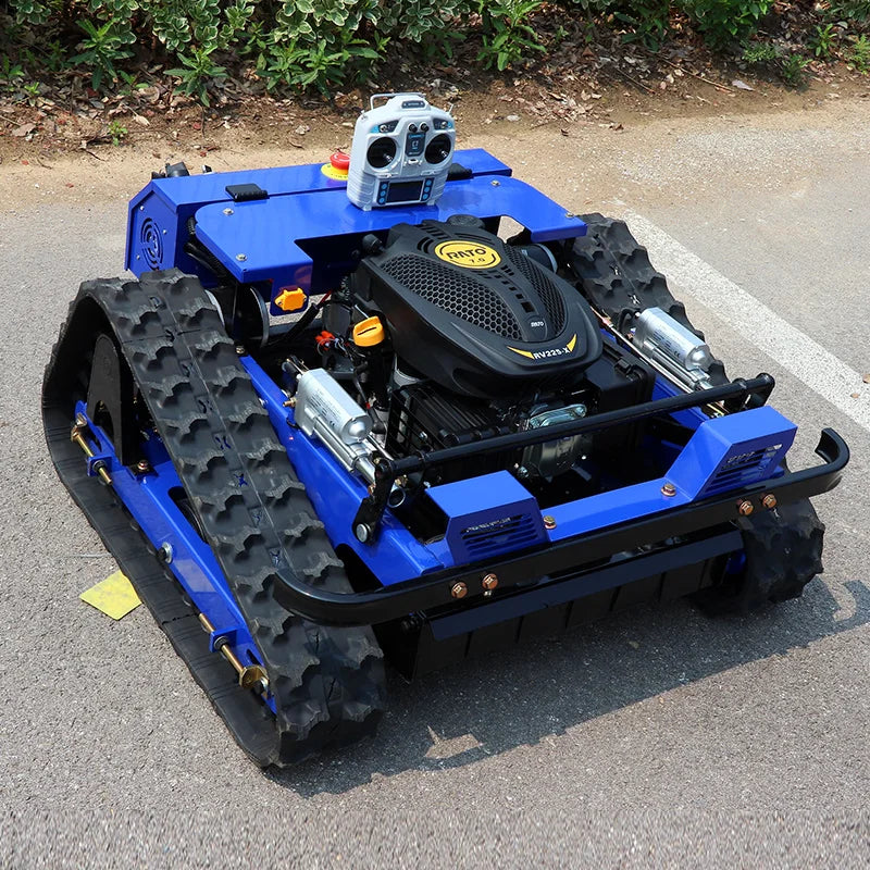 Remote Control Lawn Mower Rc Crawler 7.5HP Slope Mowing Machine Tracked Radio Controlled Grass Cutter Robotic Mowers