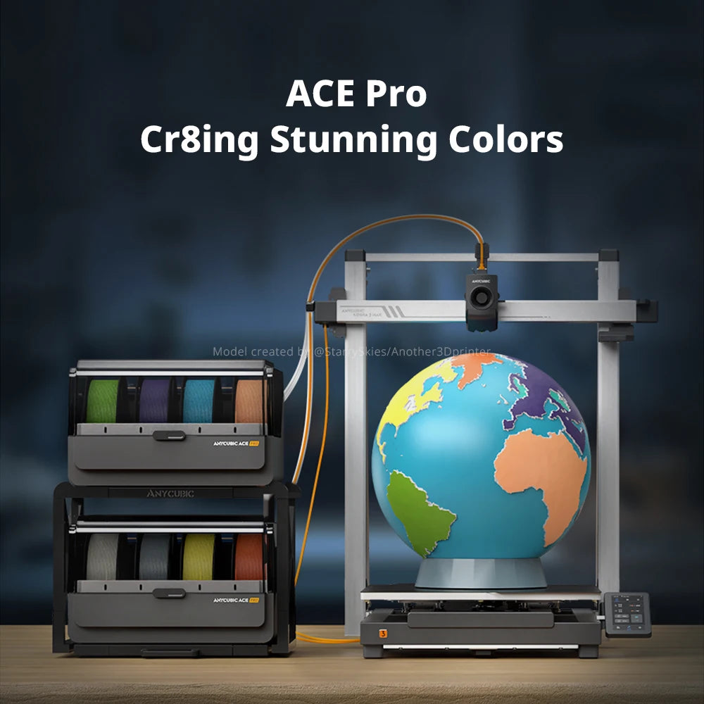 ANYCUBIC Kobra 3 Max Multi-Color 3D Printer Max 600mm/s Print Speed Large Build Size 500*420*420mm Smart APP Control