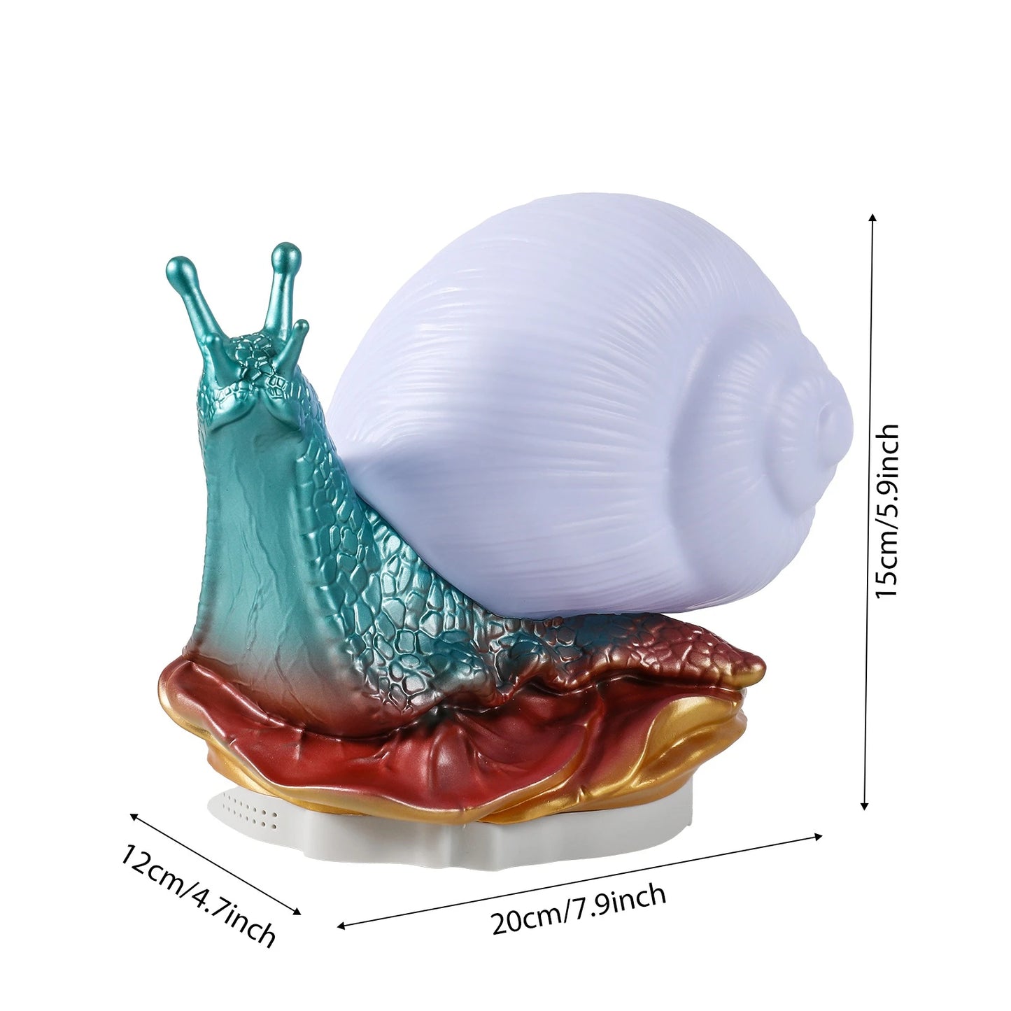 4W Kids Cute Snail Night Light DC5V/1A Adjustable Brightness Eye Protection Touch Sensor Nightlight for Kids Room Decor