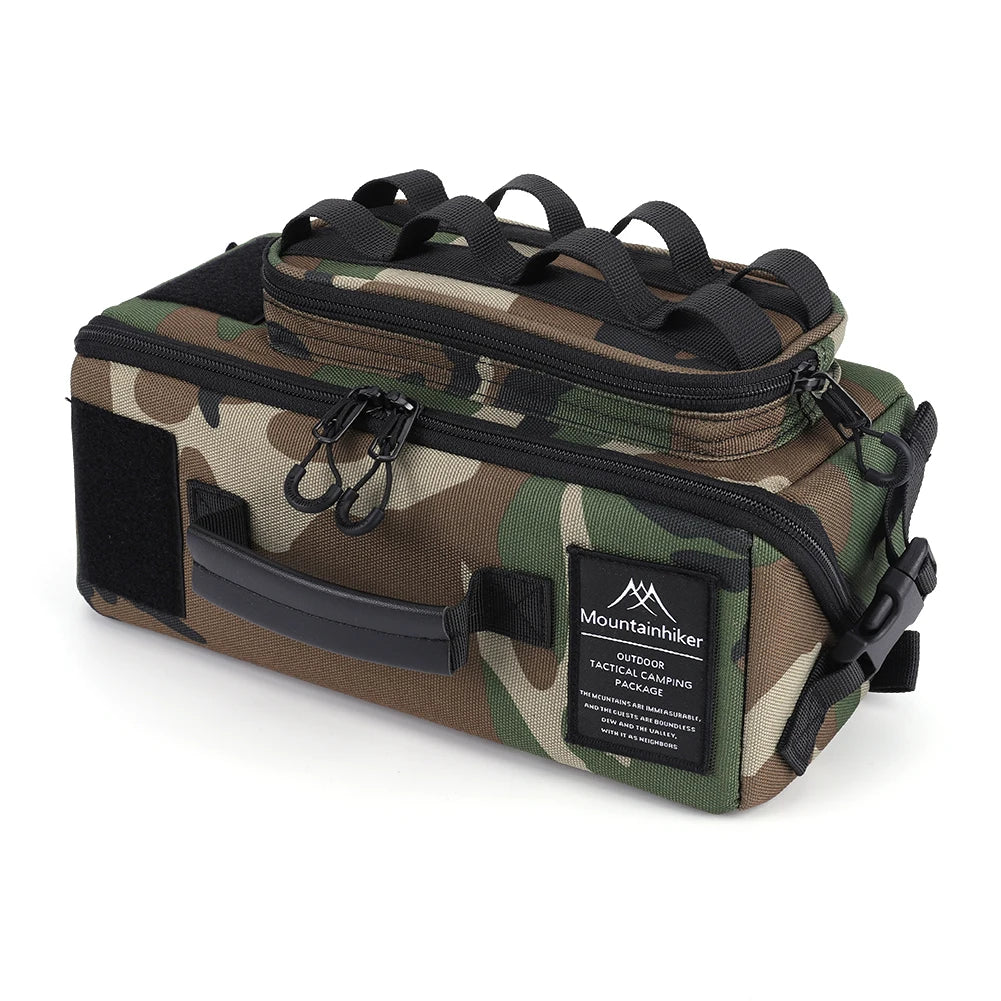 Outdoor Camping Handbag 600D Oxford Fishing Tool Storage Bag Large Capacity Camping Cookware Organizer for Outdoor Hiking