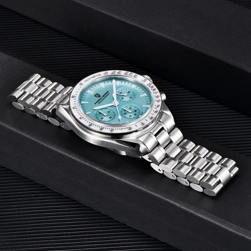 PAGANI DESIGN 2025 New Moon Watches Men Quartz Watch For Men Auto Date Speed Sport Chronograph AR Sapphire Mirror Wrist watch