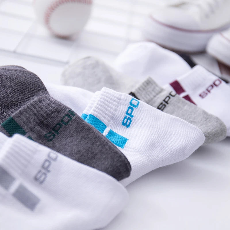 6 pairs of socks, men's mid length socks, anti odor socks, sweat absorbing socks, men's socks, sports mid length socks