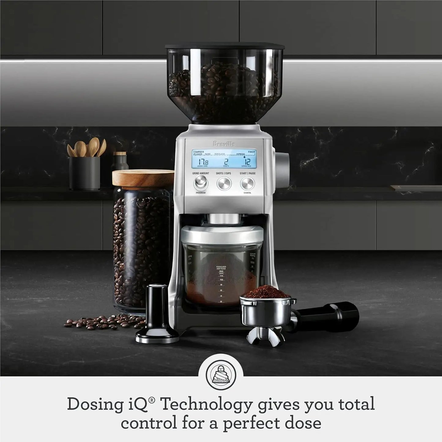 Smart Grinder Pro Coffee Mill One Size Brushed Stainless Steel