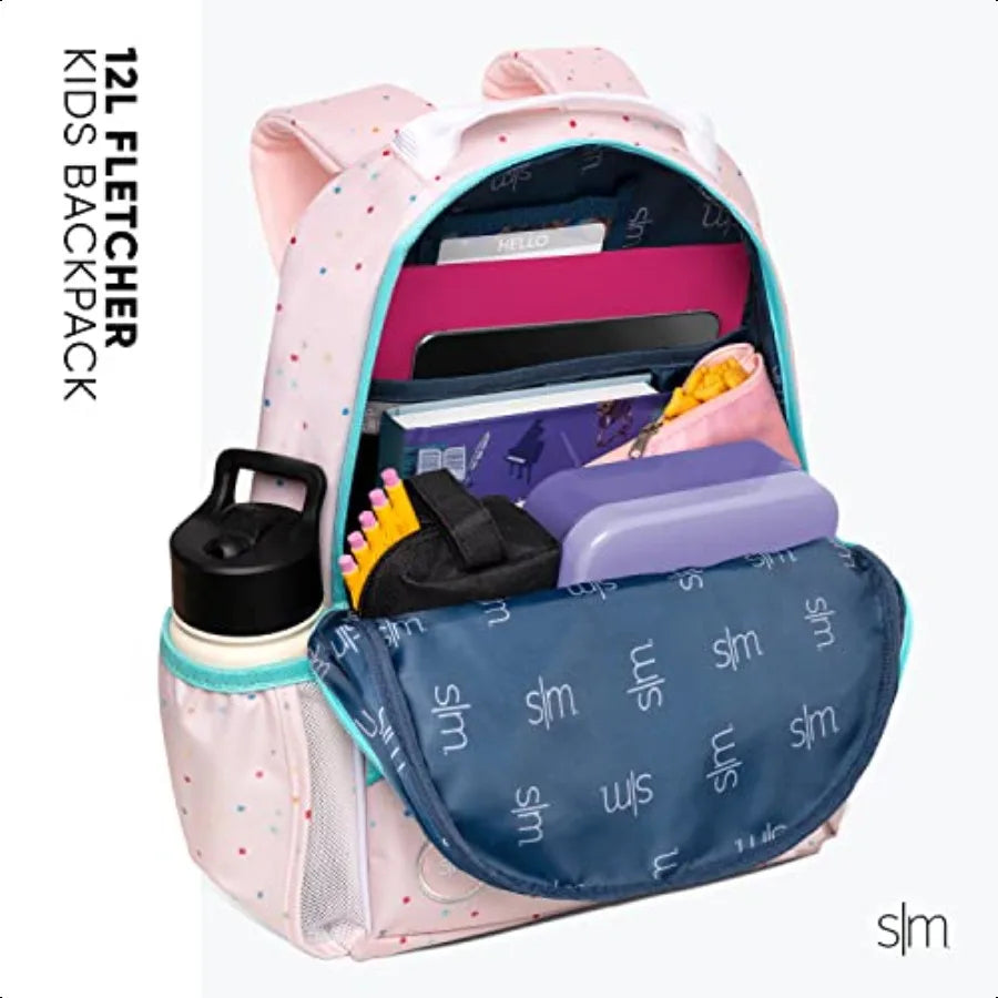 Medium Toddler Backpack for School Girls and Boys Kindergarten Elementary Backpack Fletcher Collection 15 tall Pink Ballerina