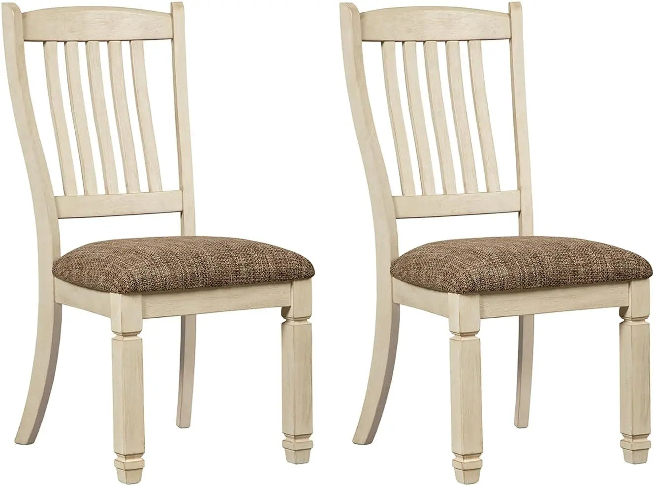Bolanburg 20" Upholstered Dining Room Chair, Set of 2, Antique White