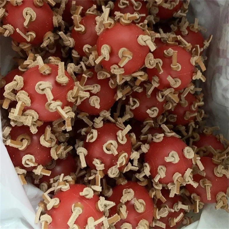 Bird Ball Chew Toy with Knots 4cm Dia Foot Toy Suitable for Amazon Parrot African Grey Cockatoo Pet Supplies