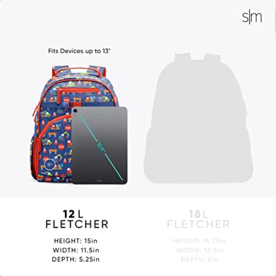 Medium Toddler Backpack for School Girls and Boys Kindergarten Elementary Backpack Fletcher Collection 15 tall Pink Ballerina