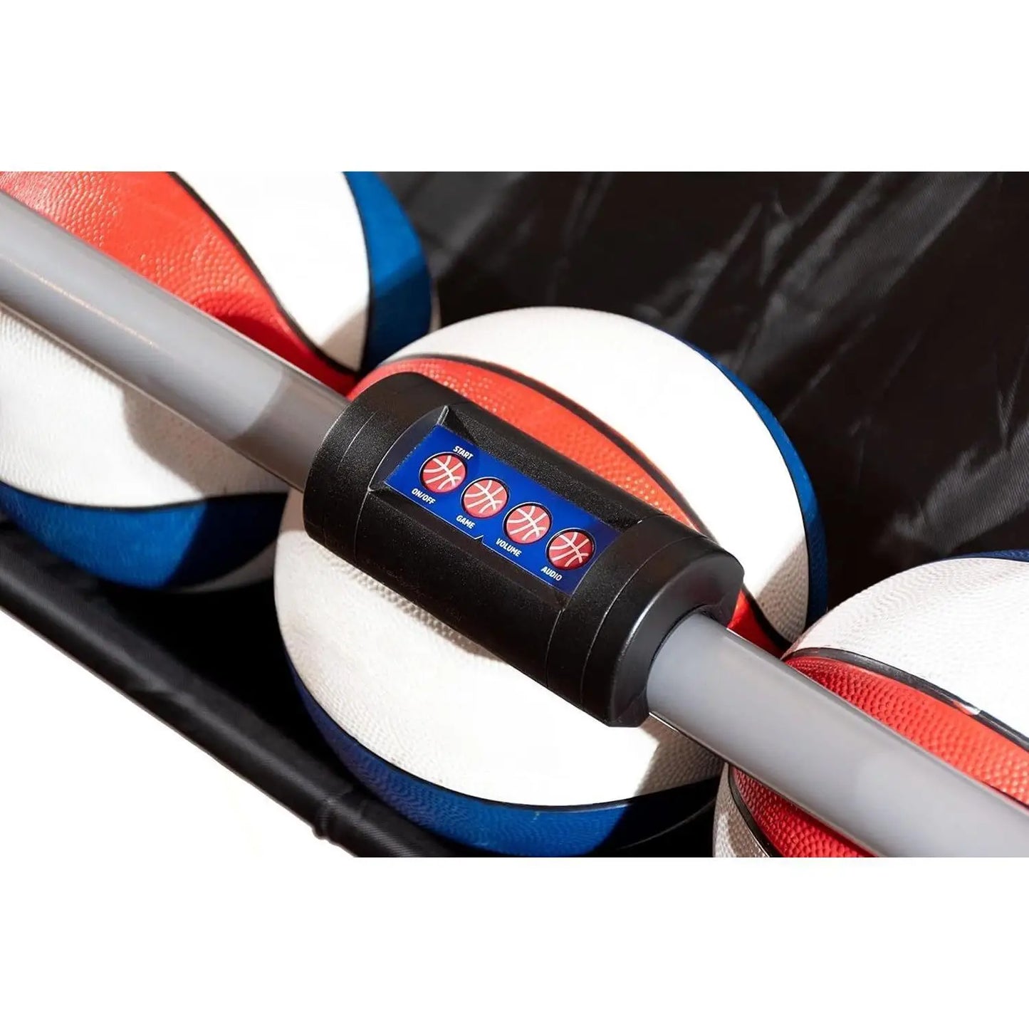 W_Dual Shot Sport | Arcade Basketball Game for Home | Paddle Scoring Hoop, 10 Game Modes, 4 Balls | Foldable for Easy