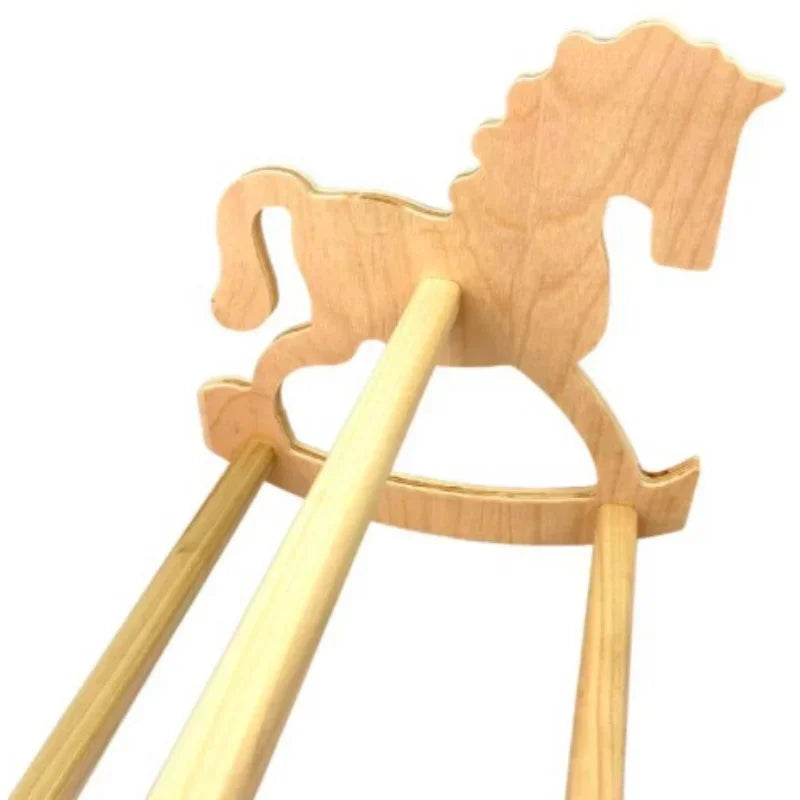 Chicken Roosting Bar Perch Rocking Horse Bird Toy for Coop Strong Wooden Chicken Swing Ladder for Parrots Baby Chicks Coop Chook