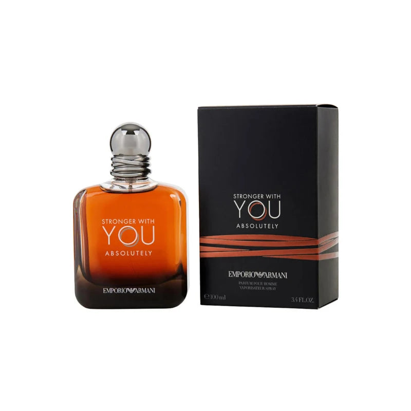 Emporio Armani Stronger With You Absolutely men Eau De Parfum Spray 3.4 oz Fougère Oriental Long-lasting fragrance