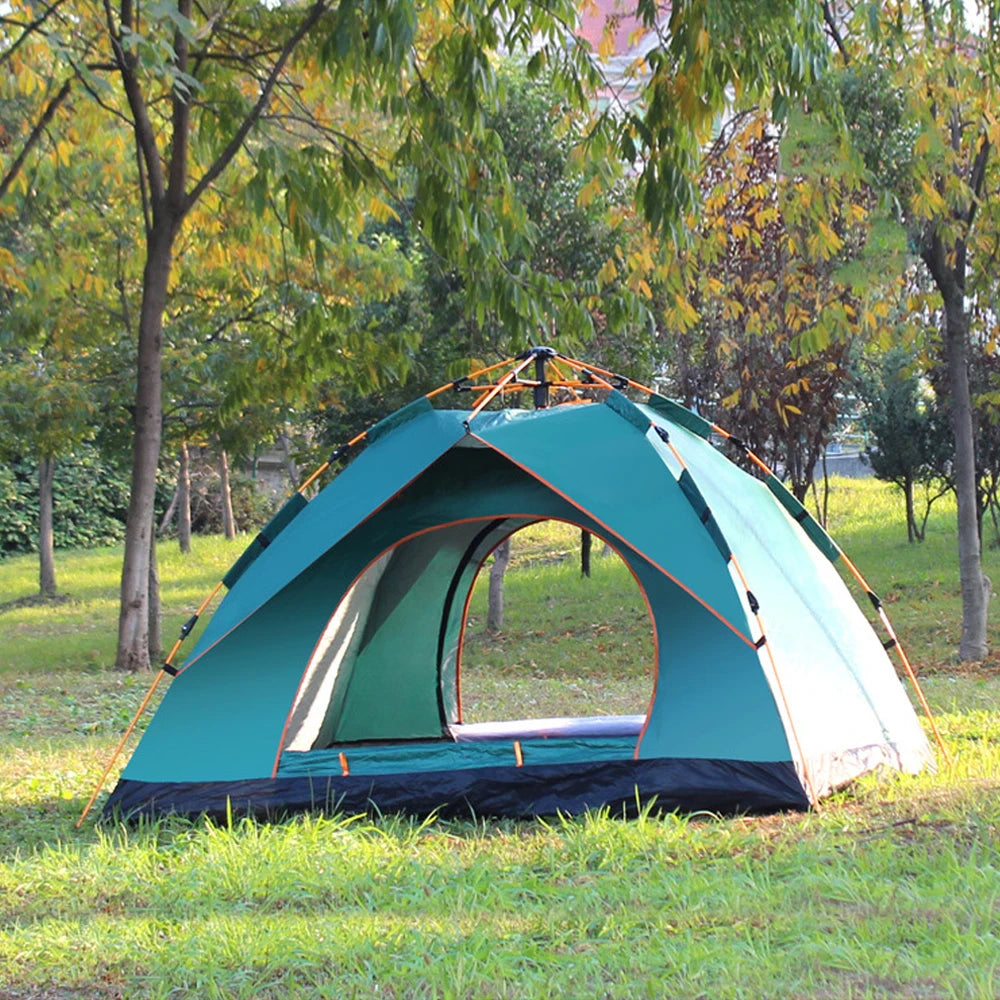 Instant Pop up Tent Outdoor Camping Tent Water-resistant Portable Instant Hiking Traveling Tent for 1-2 People Family Tent