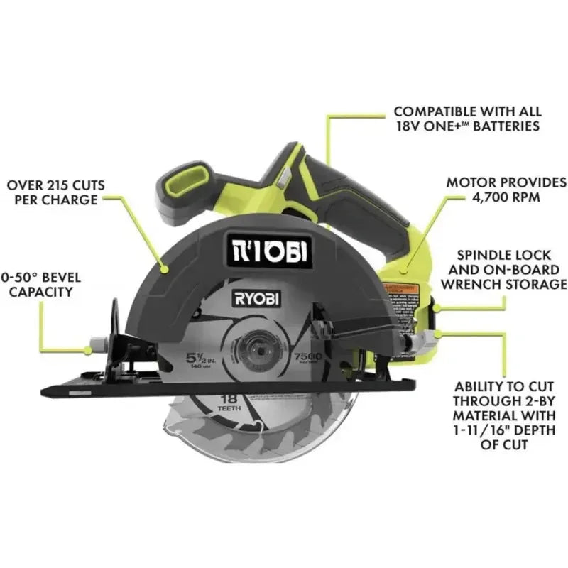 QW6 Power tools Combo Kit Bundle with Buho tool bag.and holster.6 Ryobi..2 batteries.charger.40 piece drill bit set