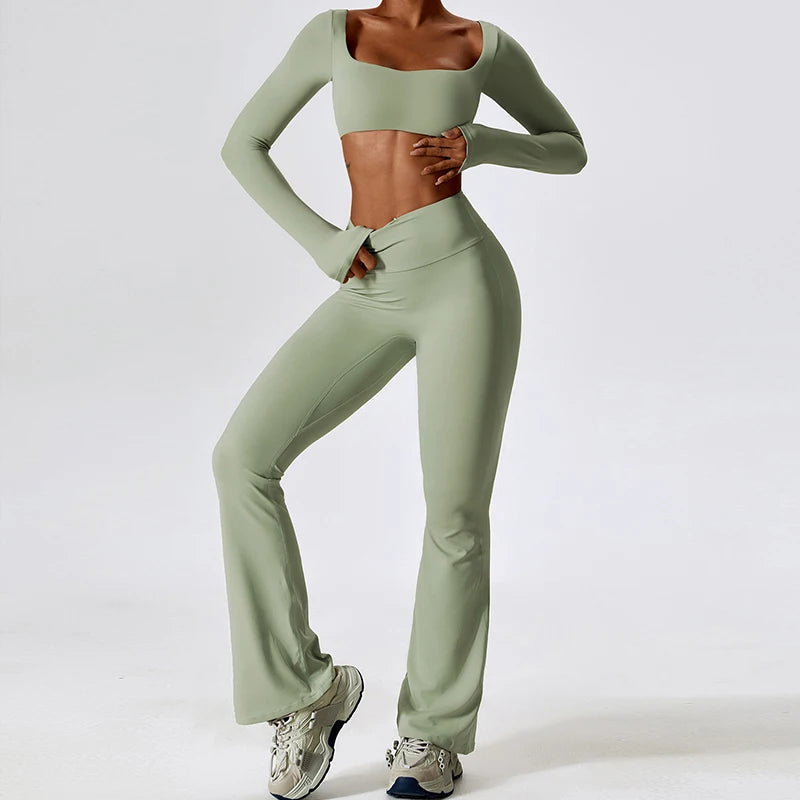 Naked Feeling Stretch Women Shockproof Workout Yoga Clothing Suit Running Quick Dry Tight Yoga Clothing Female Gym Workout Sets