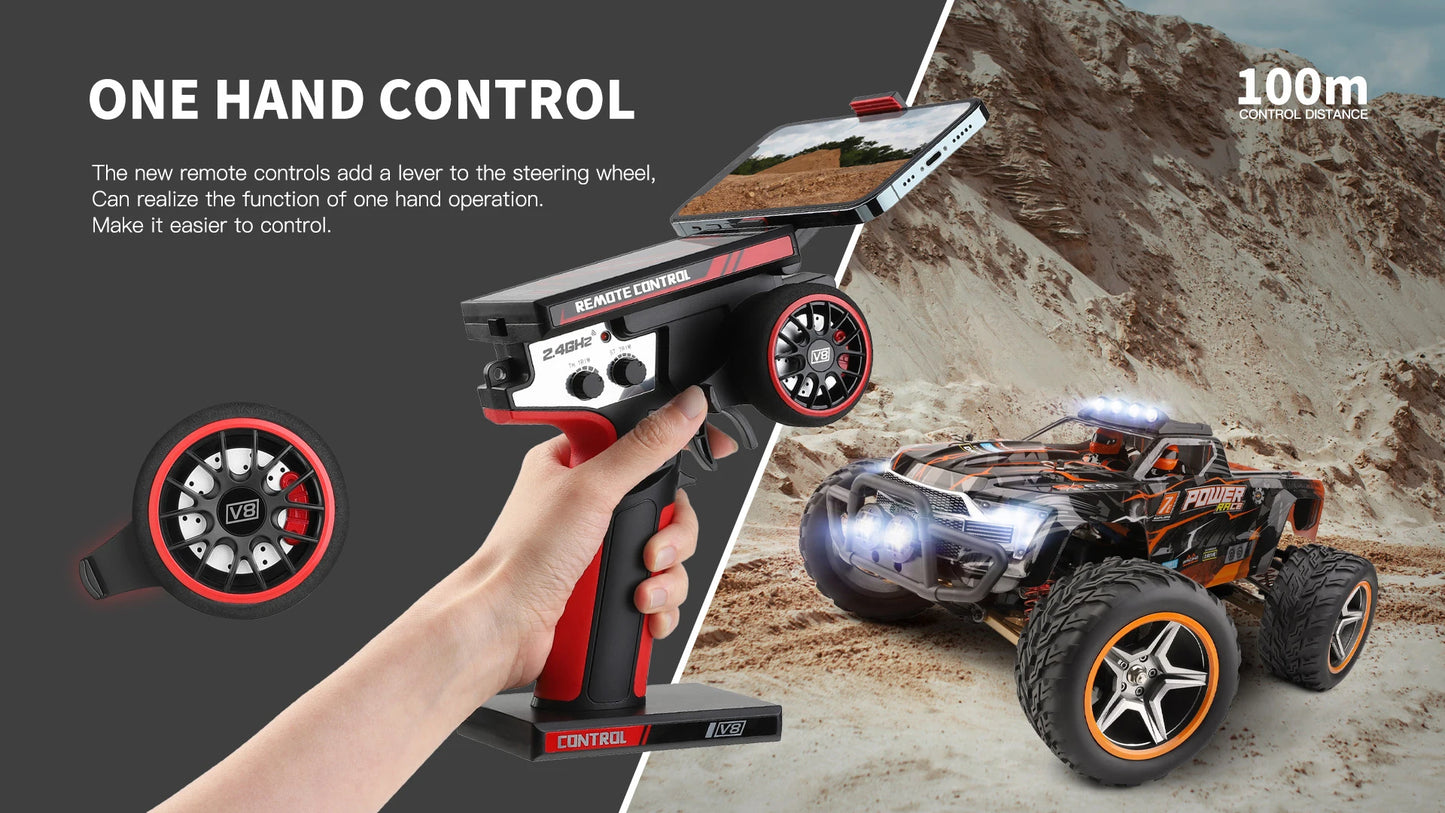 Original Brushless 55KMH WLtoys 104018 1/10 RC Car 2.4G Remote Control 4WD Off Road Drift Alloy Racing Truck