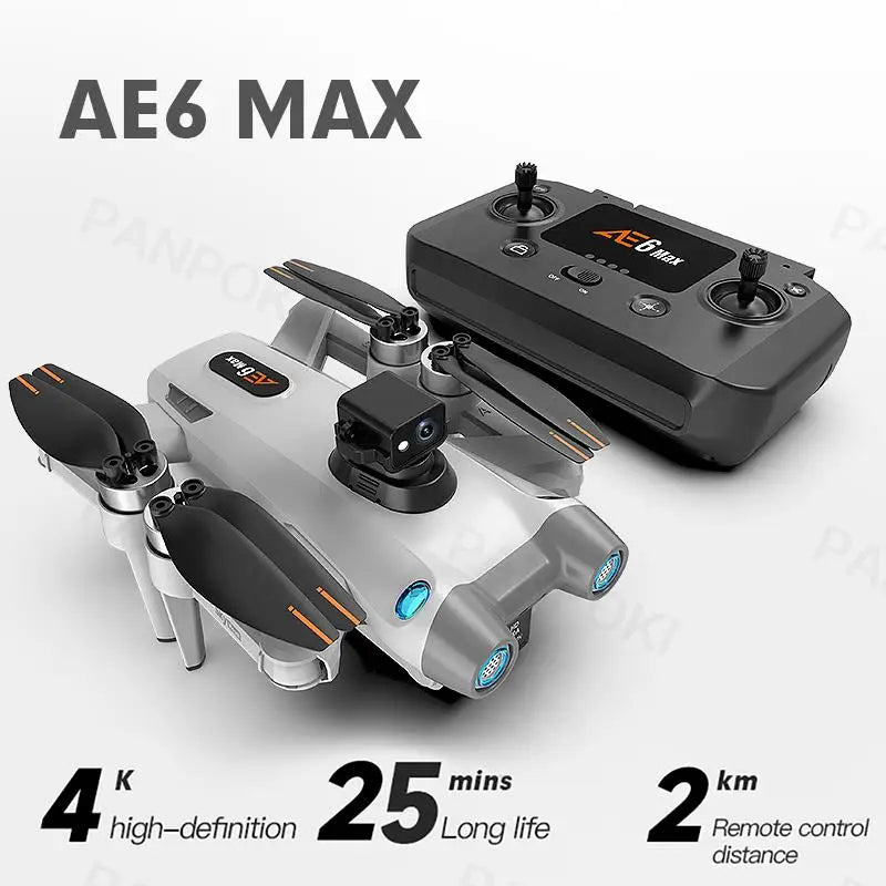 2025 New AE6 Max Drone 4k Profesional GPS 2KM Quadcopter with 5G Camera TransmissIion Wifi FPV drone helicoptero Toys for Boys