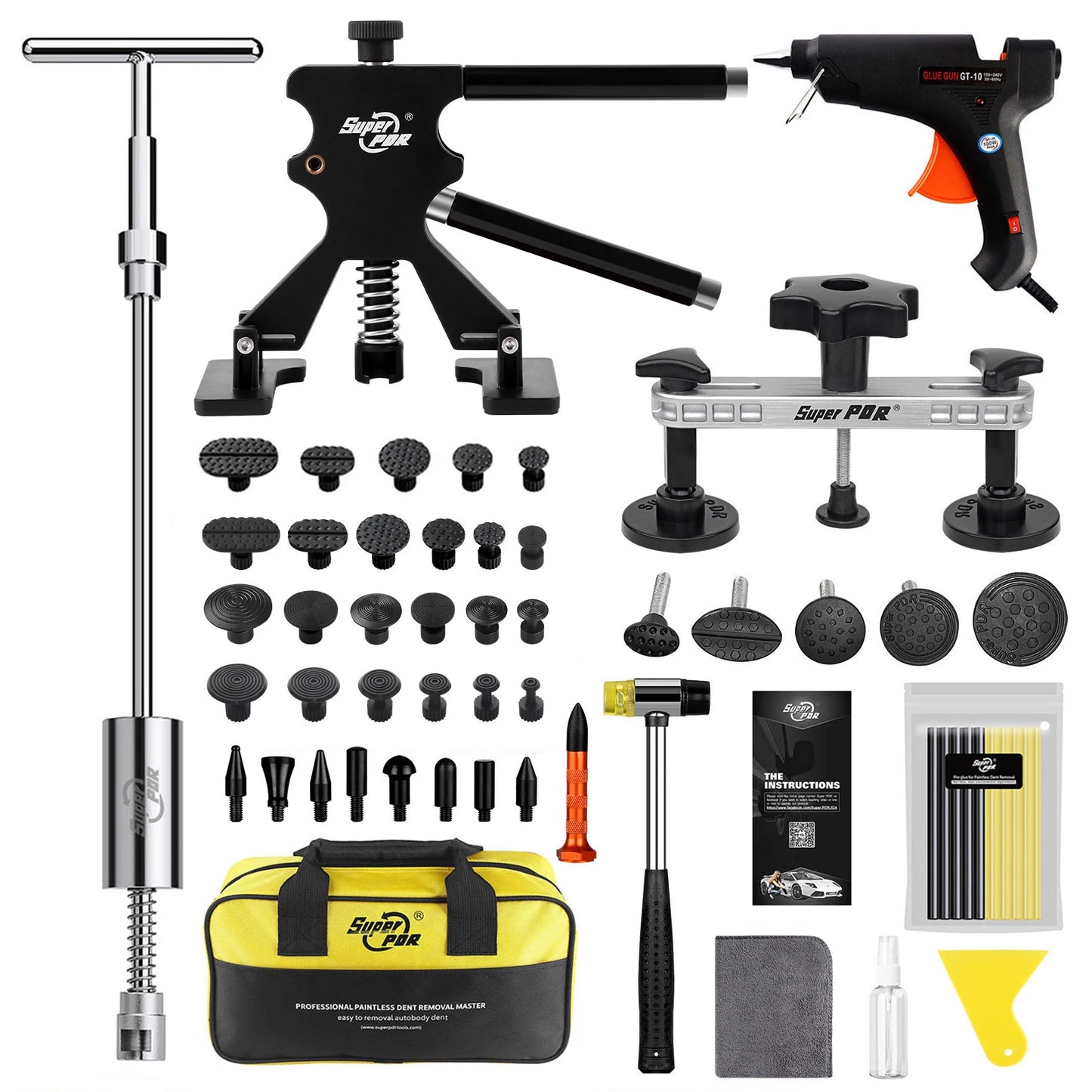 Professional Car Dent Repair Tools Paintless Dent Repair Kit Auto Body Dent Removal Remover Kits Dent Puller for Car Workshops