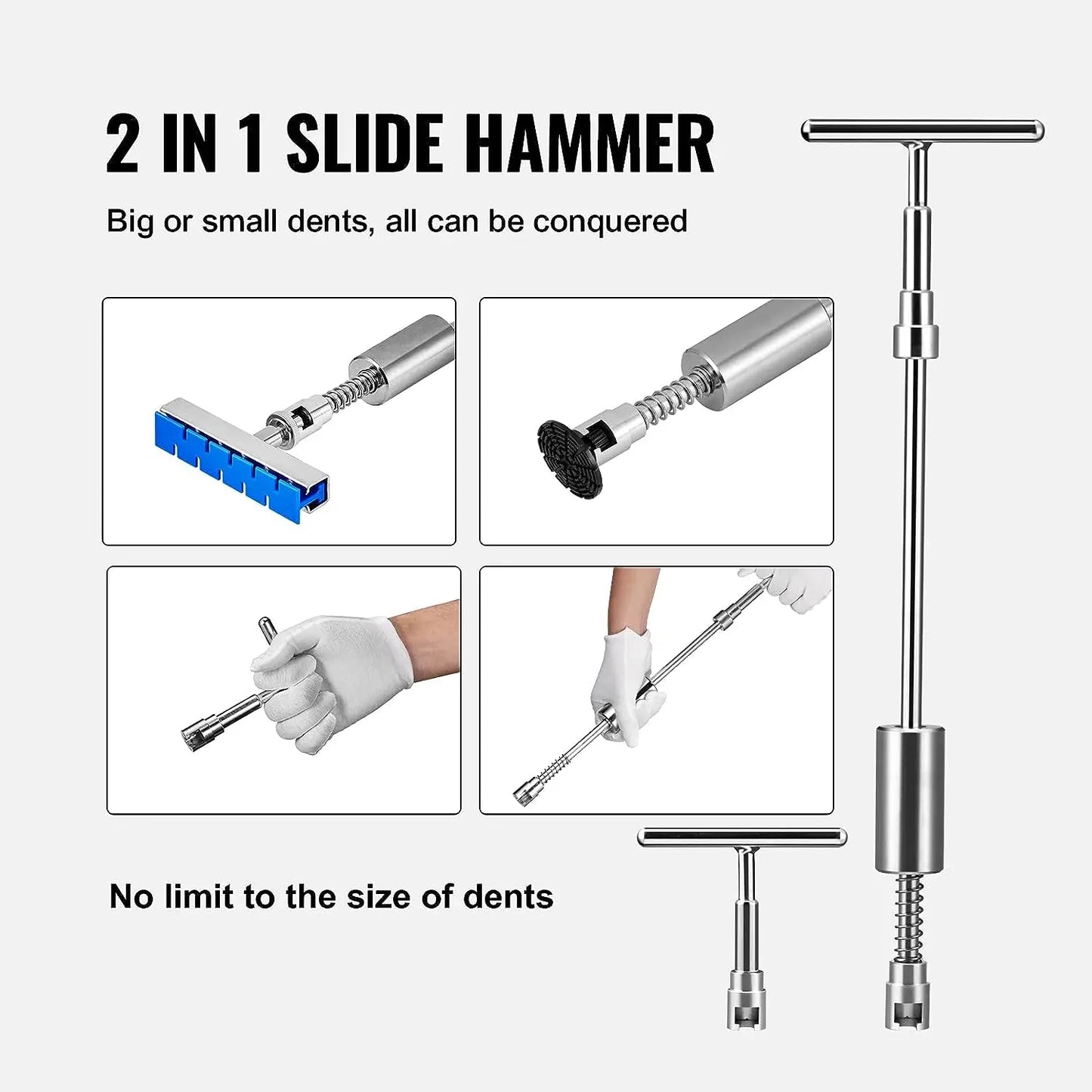 Professional Car Dent Repair Tools Paintless Dent Repair Kit Auto Body Dent Removal Remover Kits Dent Puller for Car Workshops