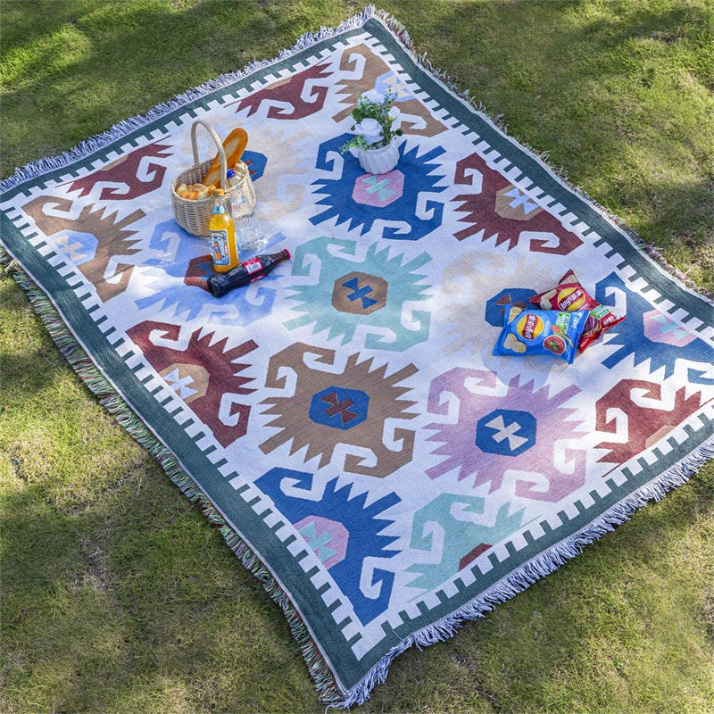 1pc camping blanket, picnic mat, durable, lightweight, waterproof, hand washable, suitable for outdoor use on lawns and tents