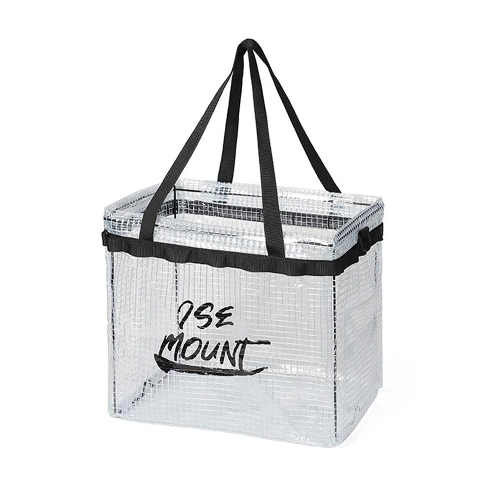 Portable Folding Storage Box Large Capacity Camping Storage Box Multi-purpose Sundries Storage Box Handheld Fishing Gear Storage