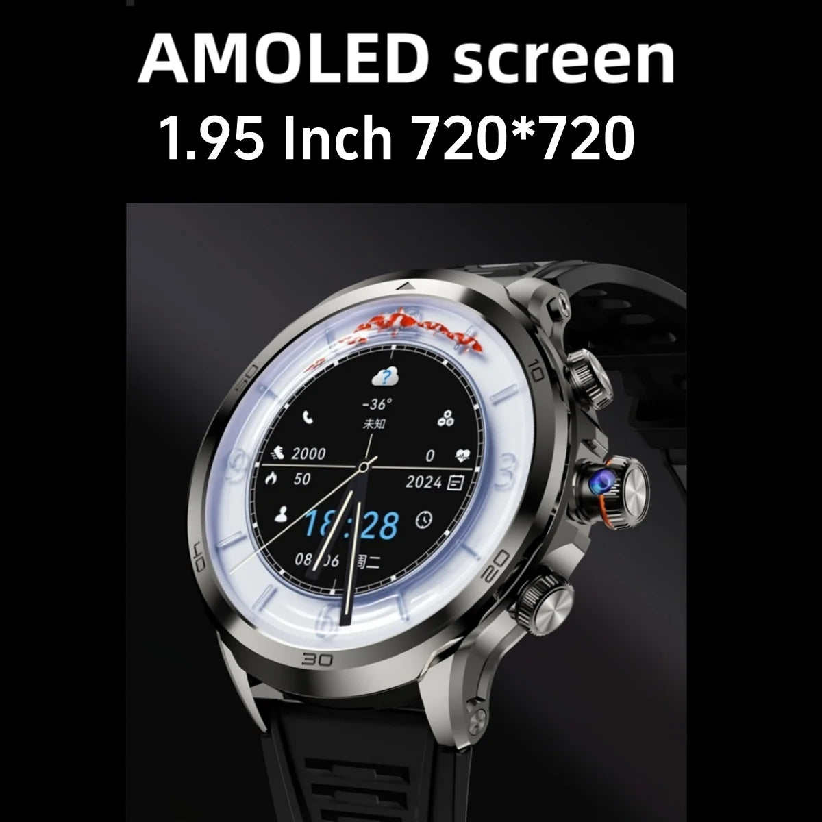 GoldenSpike H19 Smart Watch Android 4G Smartwatch Men With 256GB Storage GPS WIFI Sim Card Slot Tiktok Whatsapp 1880Mah Battery