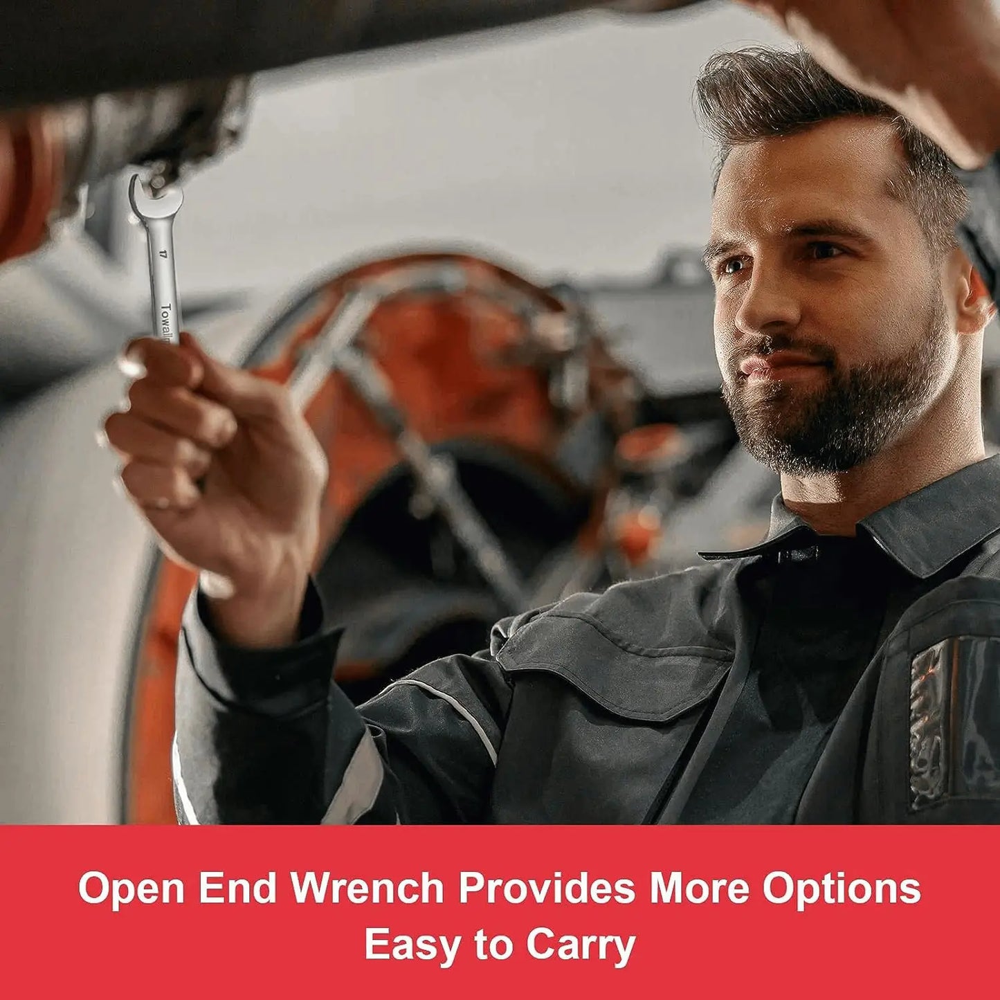 12-Piece Reversible Ratcheting Combination Set, 72 Teeth,Metric 8mm-19mm with Storage Bag, for motorcycle/car/mechanical etc.