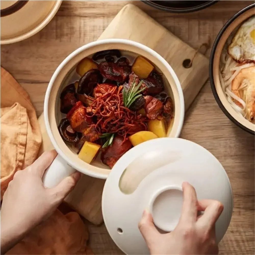 Ceramic Casserole Dish Casserole With Lid Stew Pot Cookware Items Kitchenware Items Suitable For Use On The Hob Improves