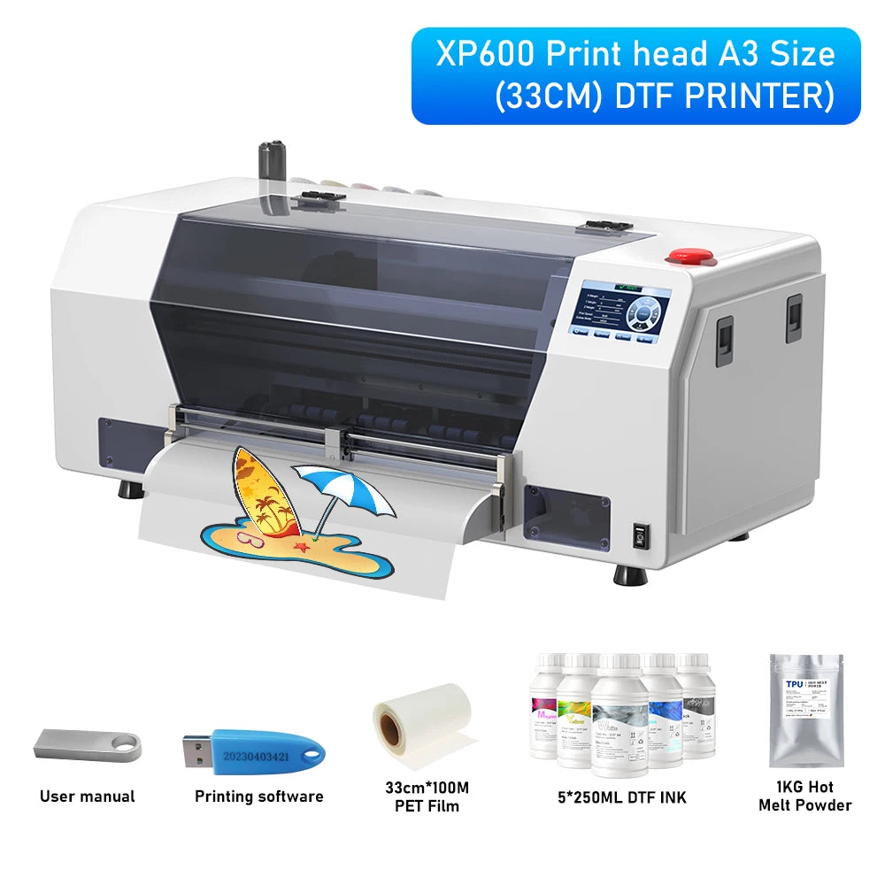 A3 DTF Printer L805/XP600 Impresora A3 DTF Printing Machine Direct to Film T-Shirt Printers DTF Printers For T-Shirt Hoodies