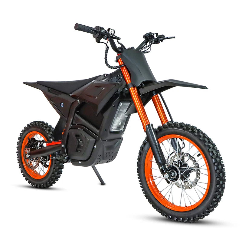 Electric Motocross Bike 3000W, 28Mph, 50 Miles, Urban Commuting Off-Road Electric Bike, 14" 48V 21AH, Full Suspension