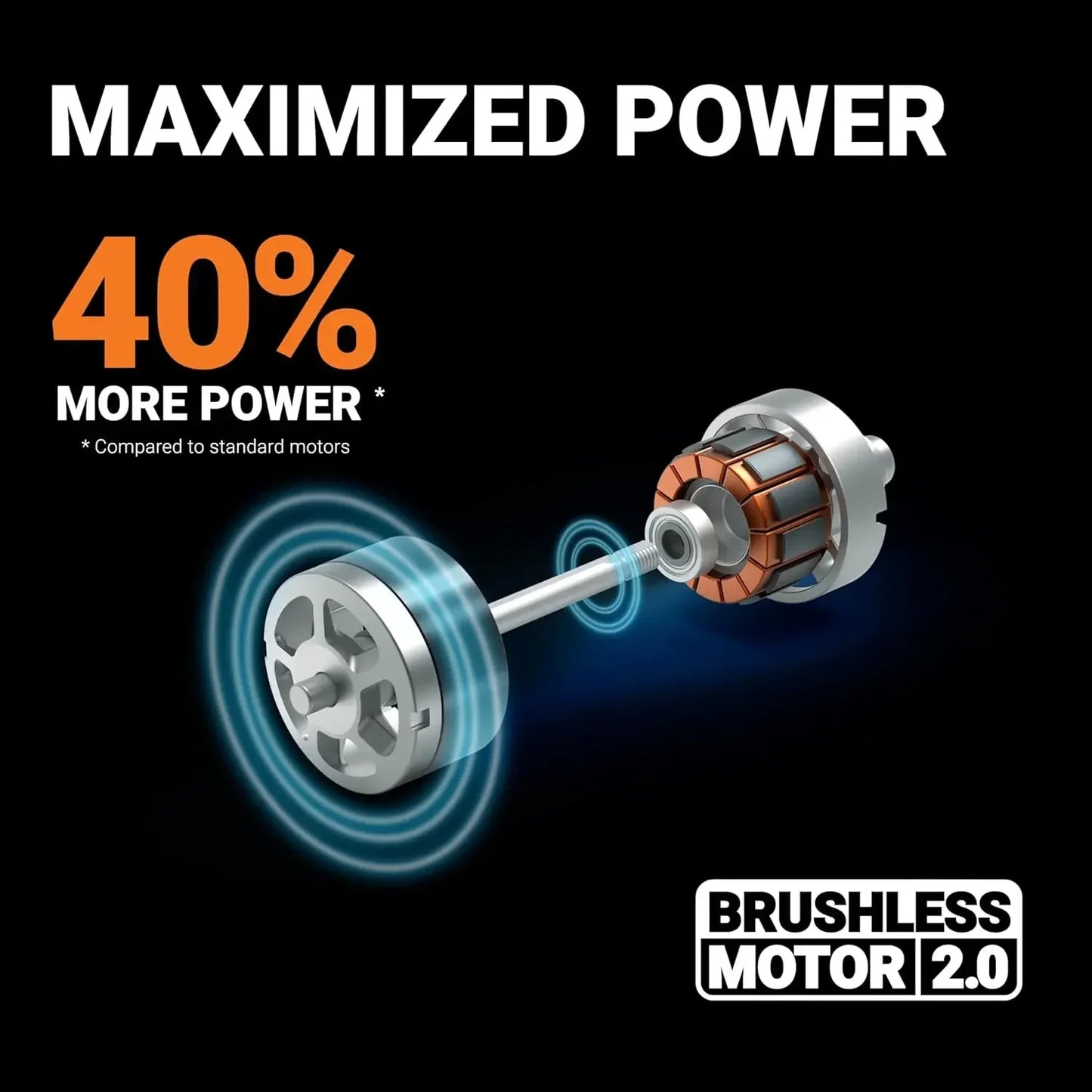 40V 17'' Cordless Lawn Mower for Medium Size Yards, 2-in-1 Electric Mower Cuts to Edge, Compact & Lightweight Push Lawn Mower wi