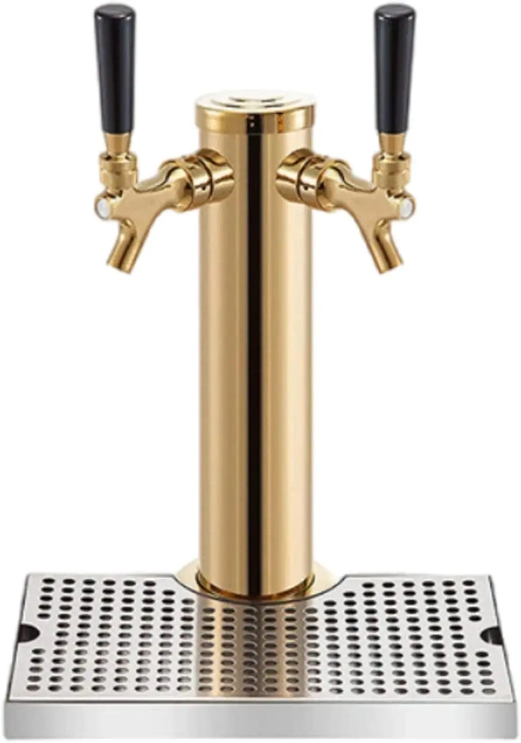 Kegerator Tower,Stainless Steel Beer Tower,Beer Tower,Single Tap Draft Beer Kegerator Tower,Stainless Steel Double Faucet Draft