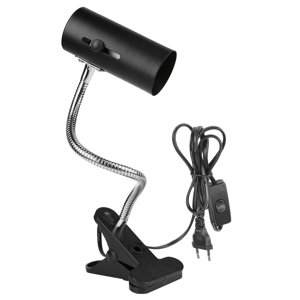 360 Degree Rotation Reptile E27 Lamp-socket Kit Pet Heating Lamp Clip Cover Clip-on Bulb Universal Light Holder