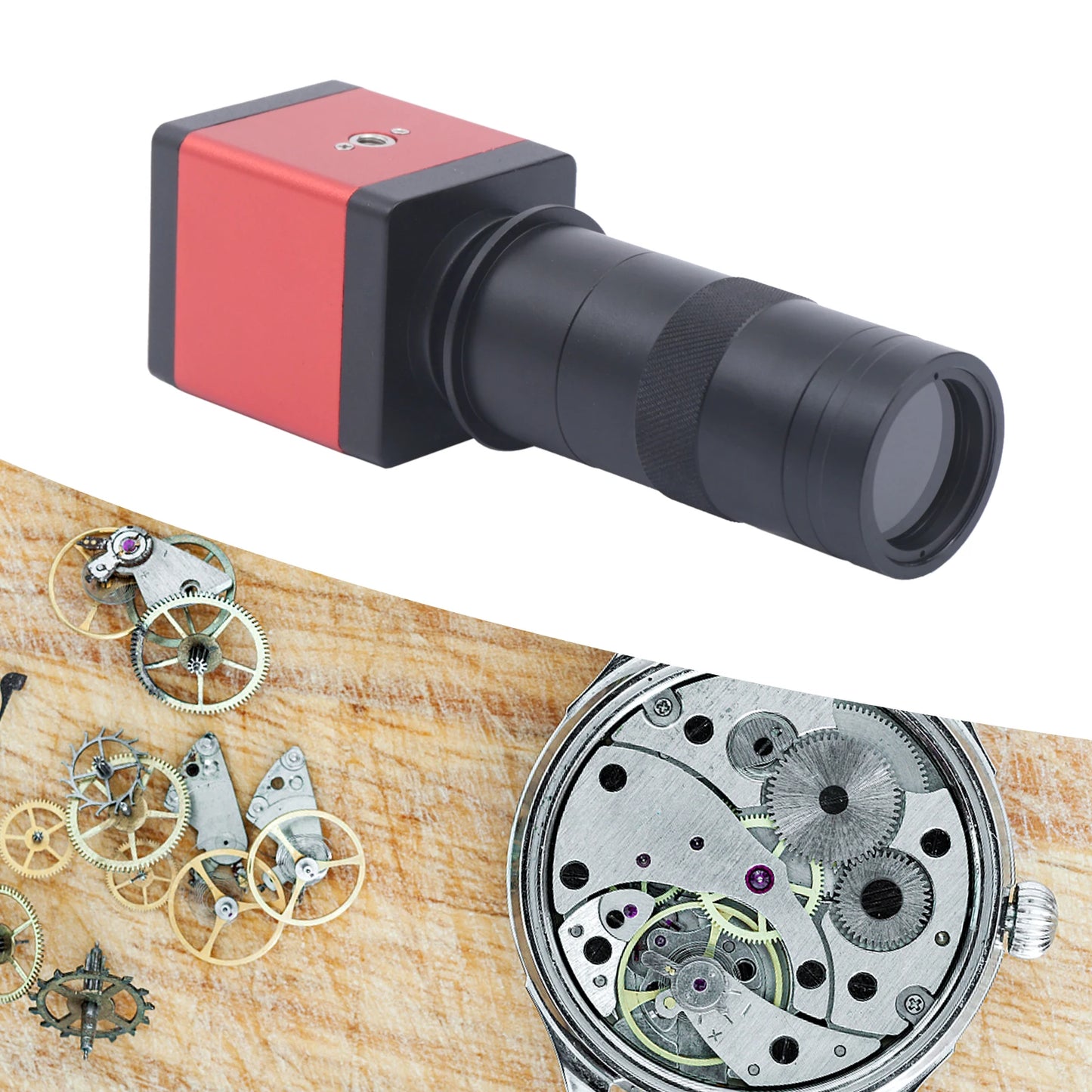110V HDMI Video Microscope USB Camera 60FPS HD Industrial Video Digital with Remote Control for PCB Board, Hardware, Connector
