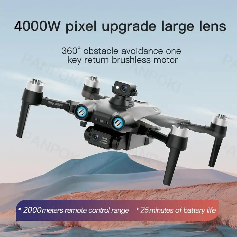2025 New AE6 Max Drone 4k Profesional GPS 2KM Quadcopter with 5G Camera TransmissIion Wifi FPV drone helicoptero Toys for Boys